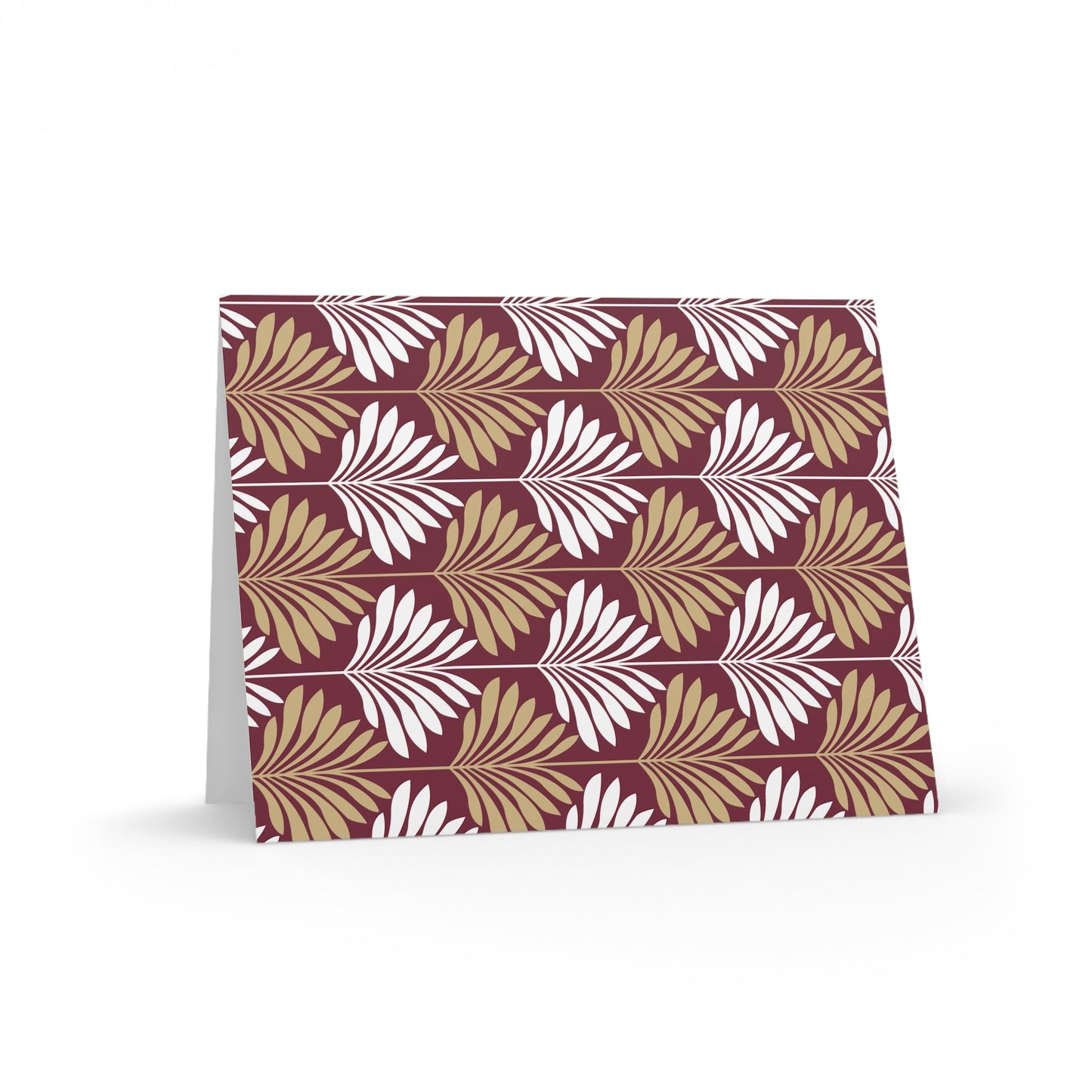 Notecards | Maroon & Gold | Deco