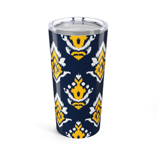 Tumbler | Yellow & Blue | Ikat