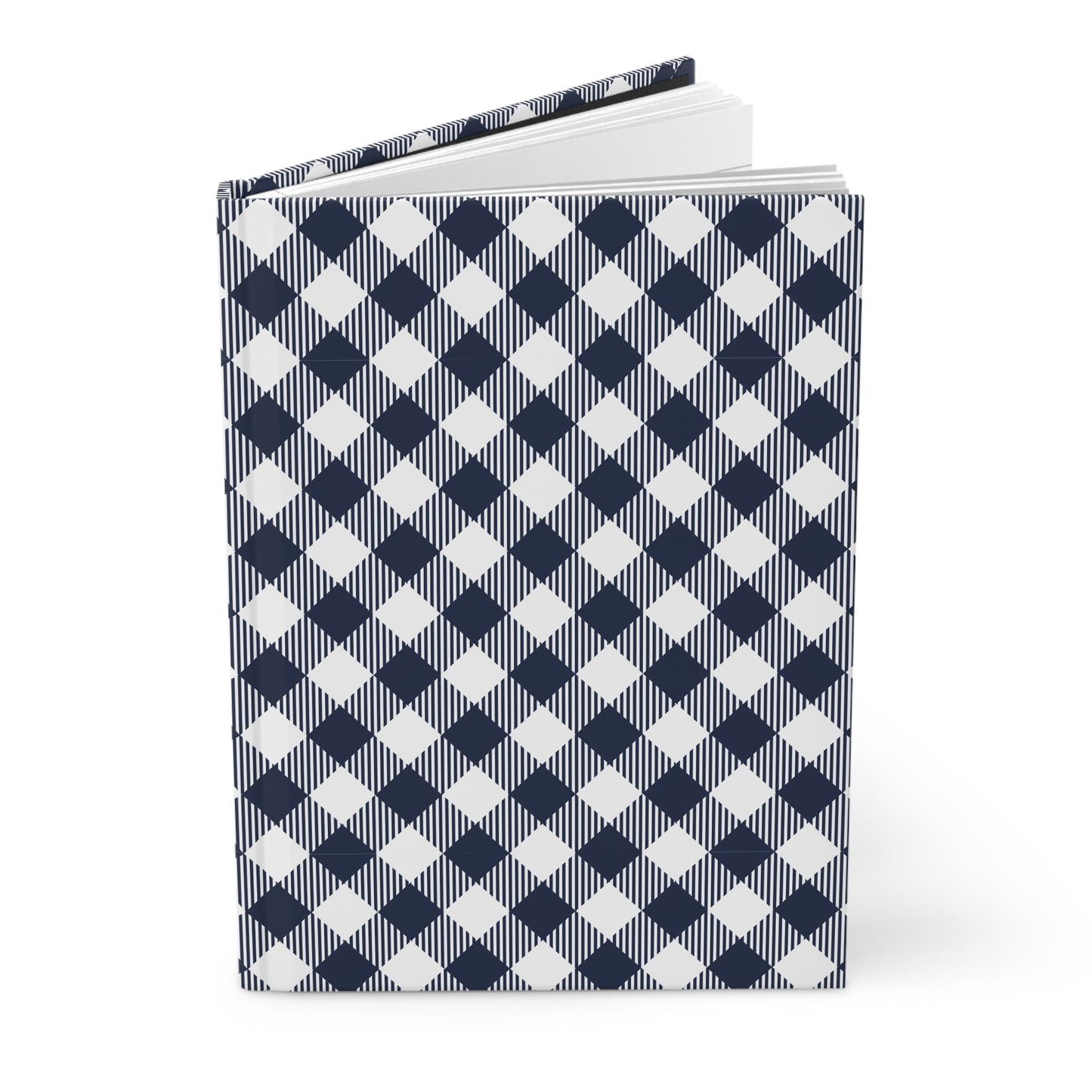 Hardcover Journal | Navy & White | Gingham