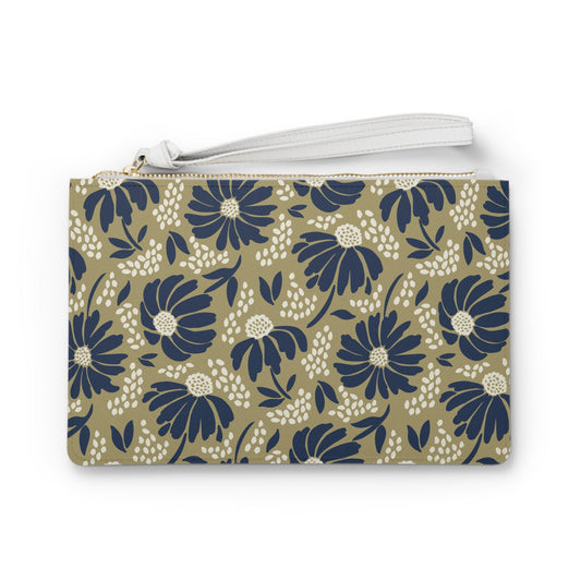 Clutch Bag | Gold & Blue | Bellis
