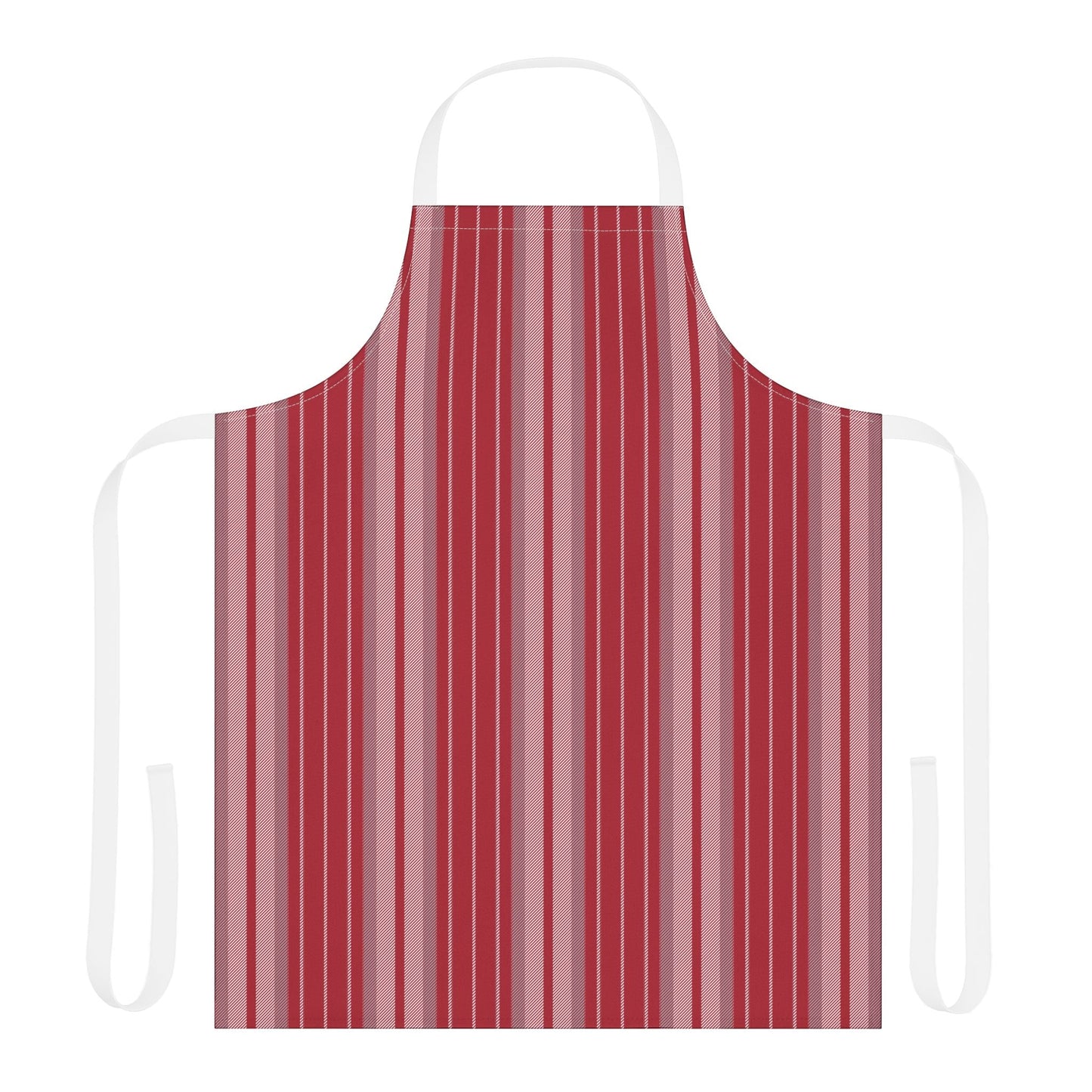 Apron | Red & Gray | Stripe
