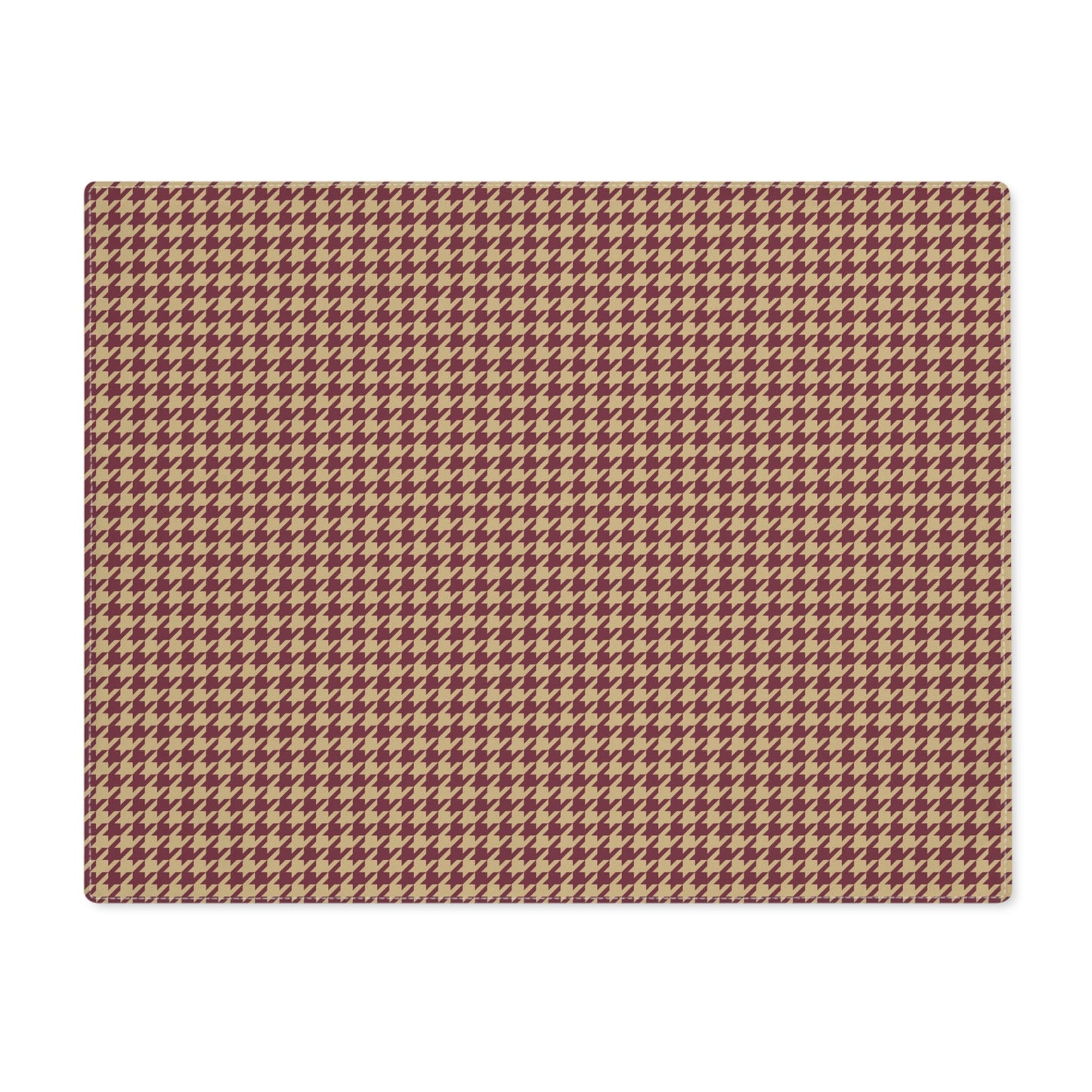 Placemat | Maroon & Gold | Houndstooth