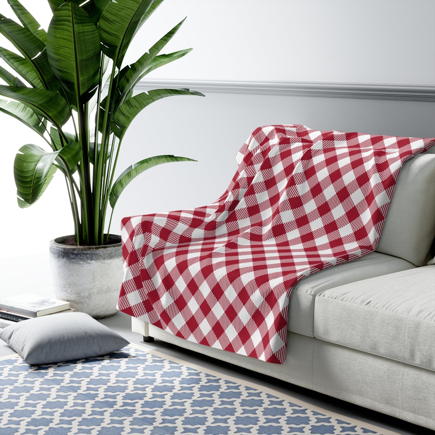 Sherpa Blanket | Bloomington, Indiana | Gingham
