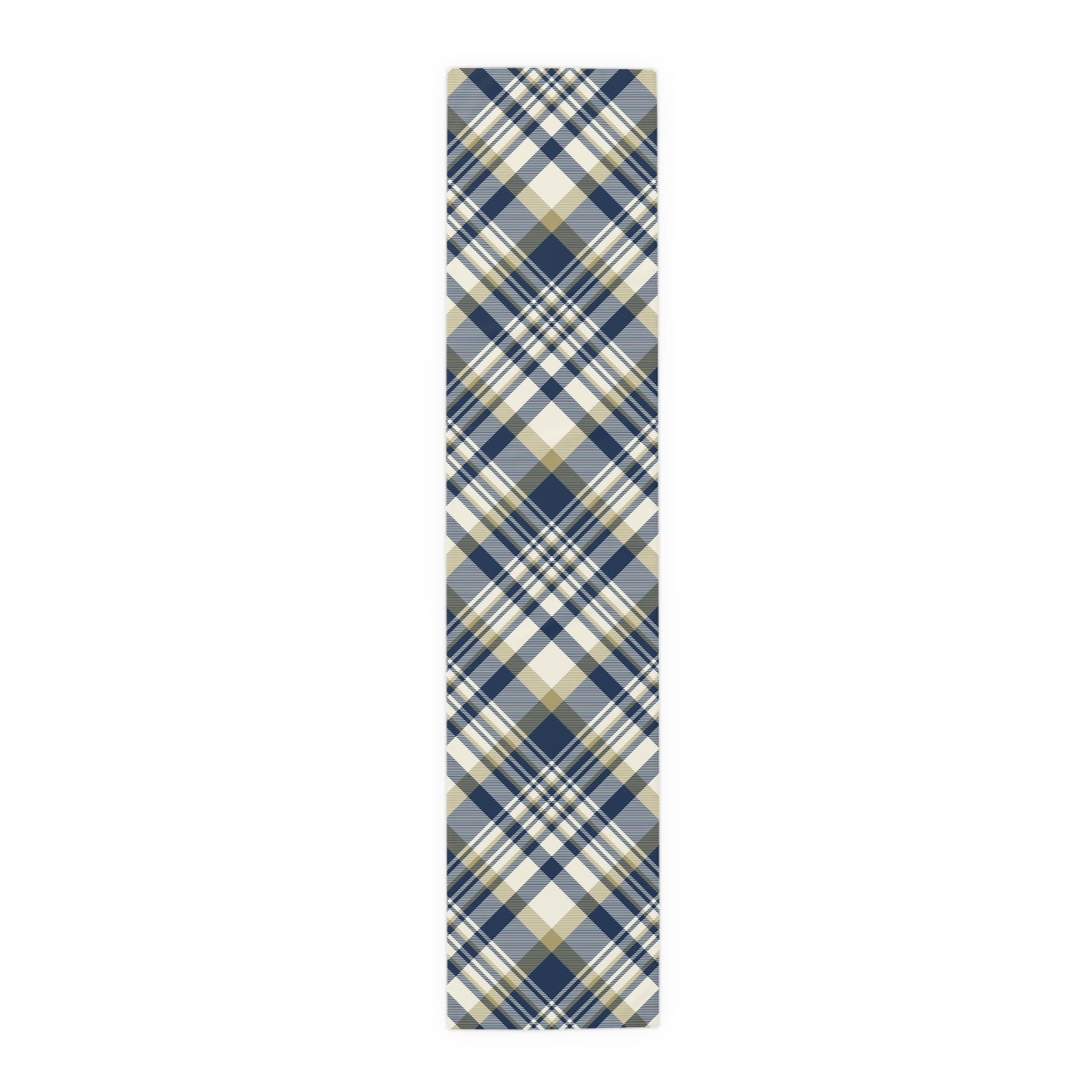 Table Runner | Blue & Gold | Tartan