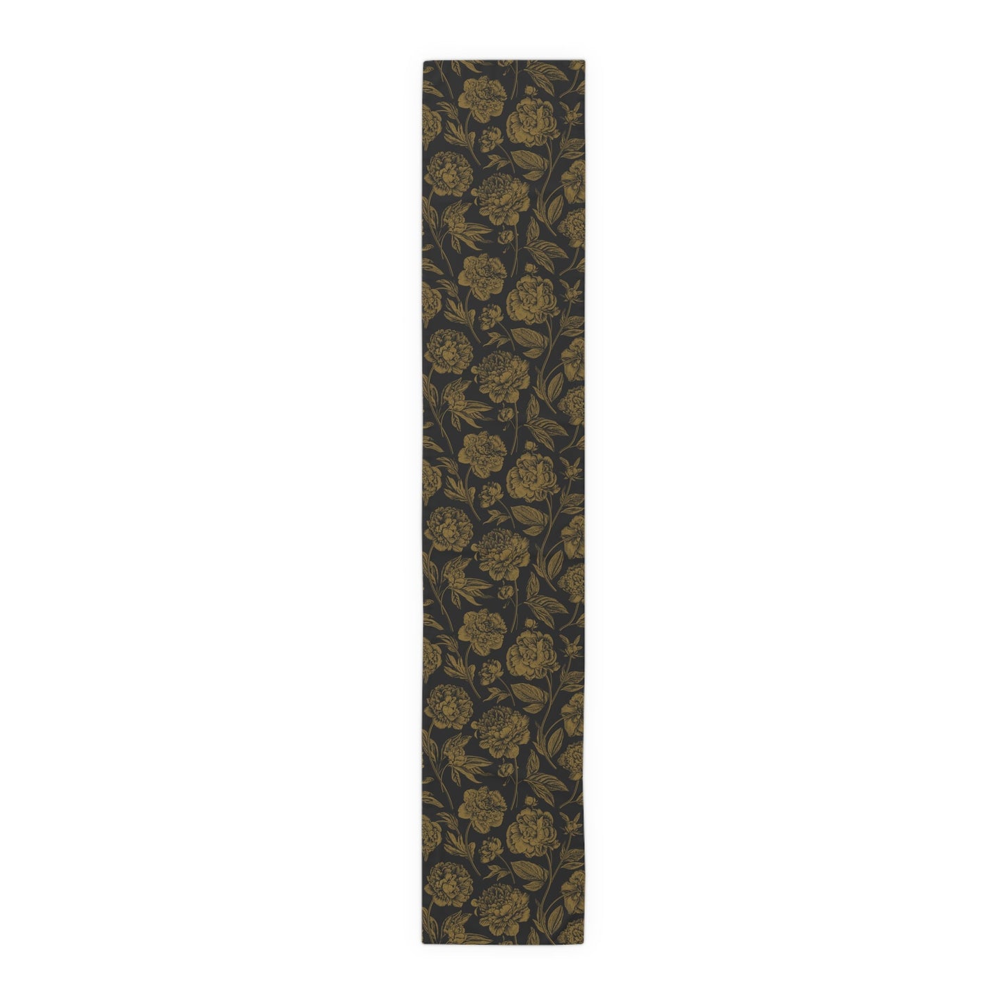 Table Runner | Black & Gold | Peony