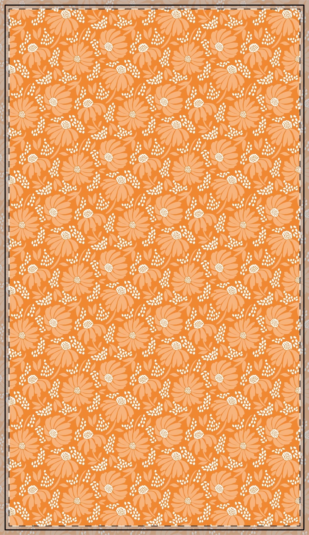 Tablecloth | Orange & White | Bellis