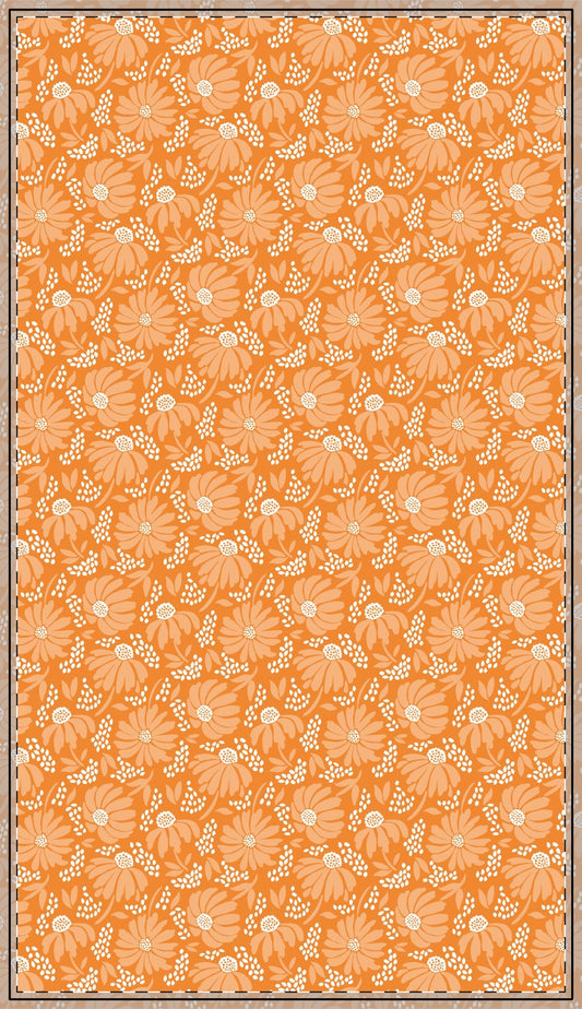 Tablecloth | Orange & White | Bellis