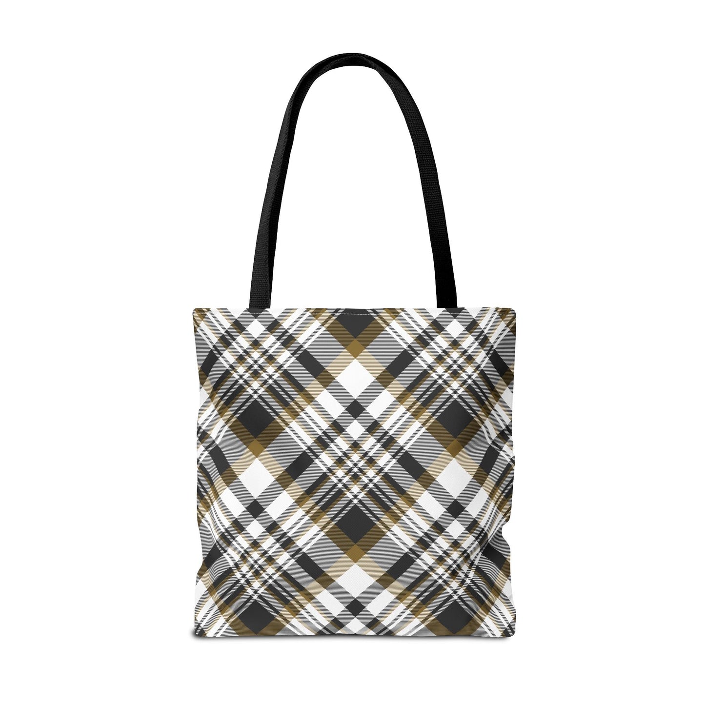 Tote Bag | Black & Gold | Tartan