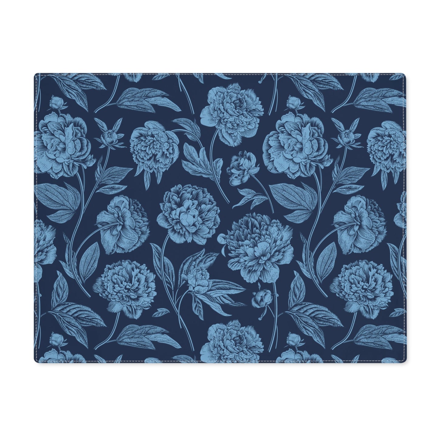 Placemat | Light Blue & White | Peony