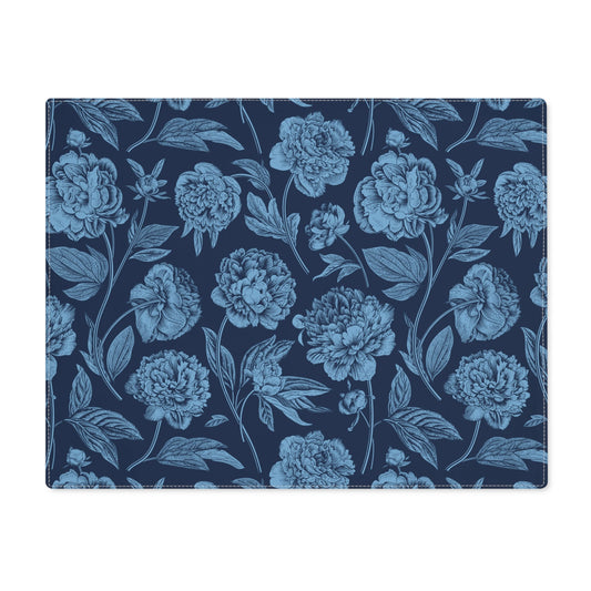 Placemat | Light Blue & White | Peony
