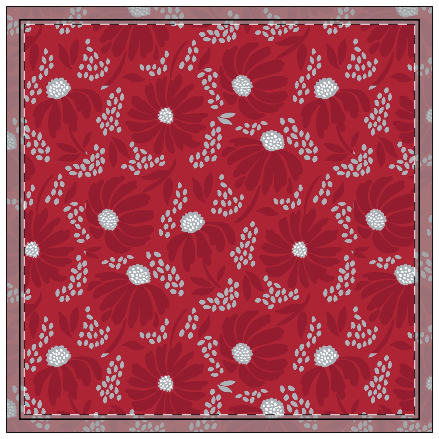 Napkins | Red & Gray | Bellis