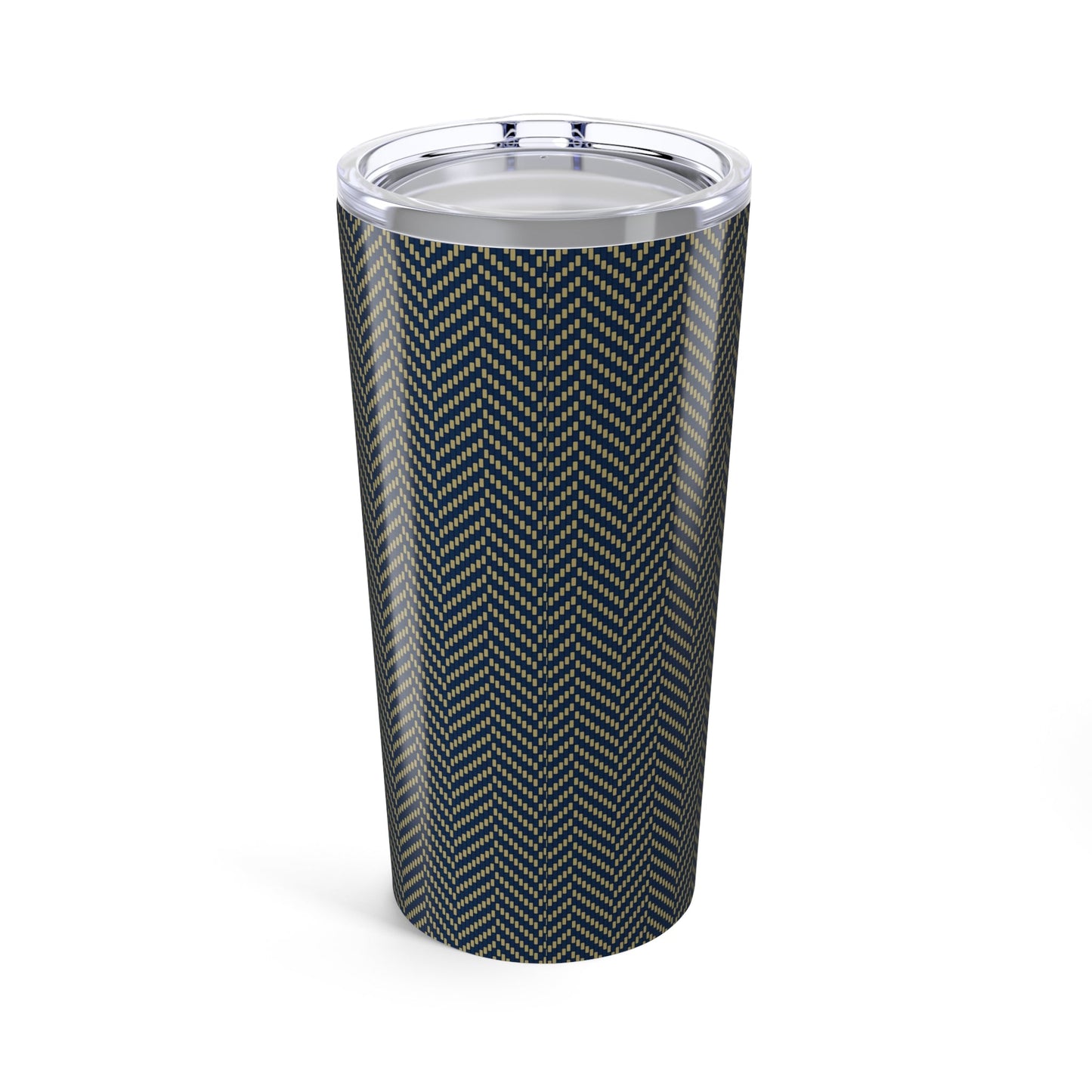 Tumbler | Blue & Gold | Herringbone