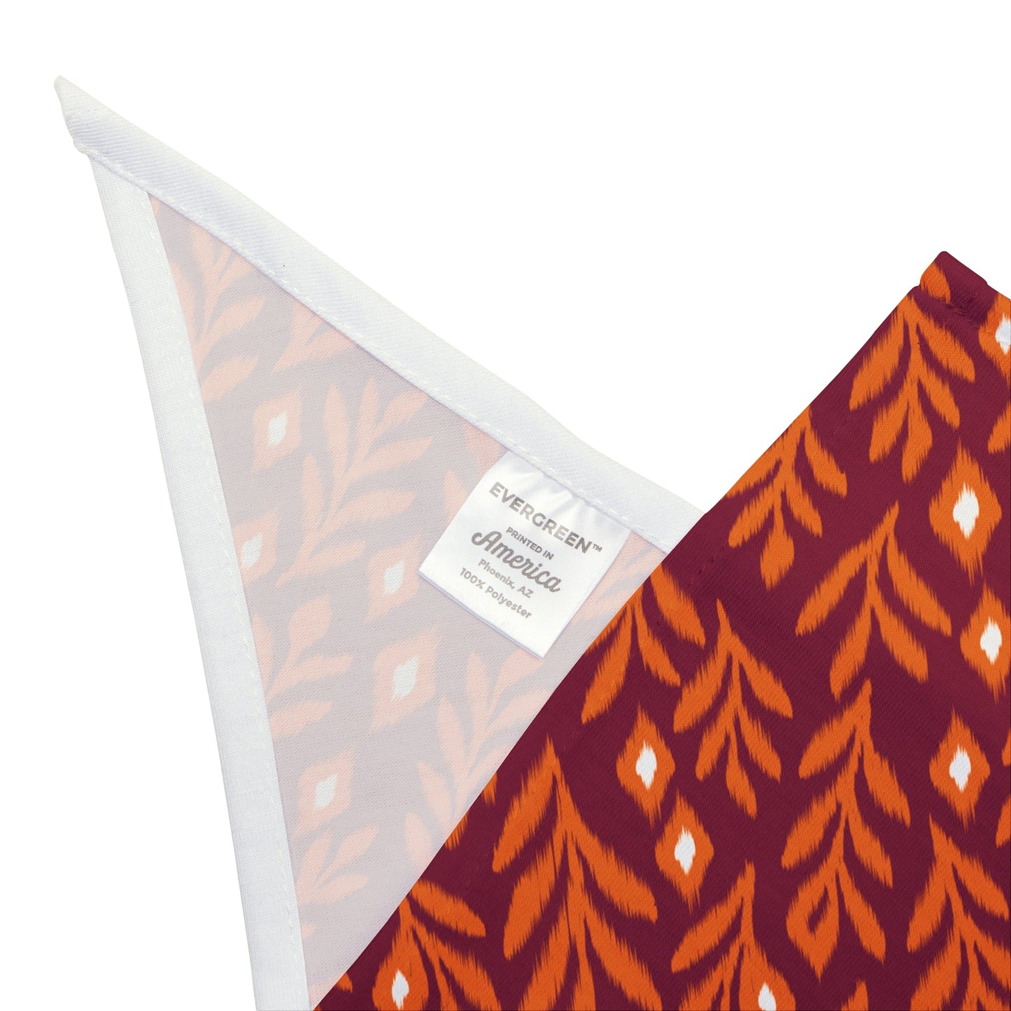 Pet Bandana | Maroon & Orange | Laurel