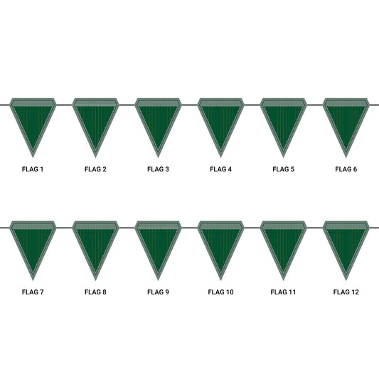 Flag Garland | Miami, Florida | Pinstripe