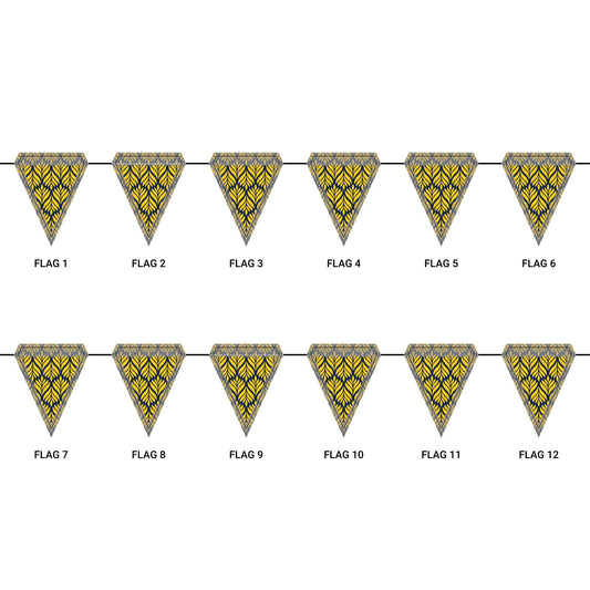 Flag Garland | Yellow & Blue | Palm