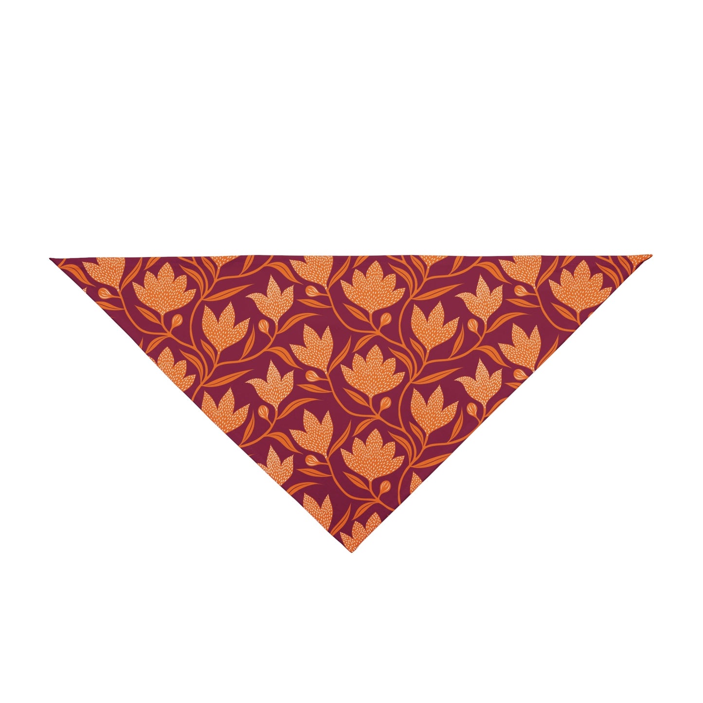 Pet Bandana | Maroon & Orange | Magnolia