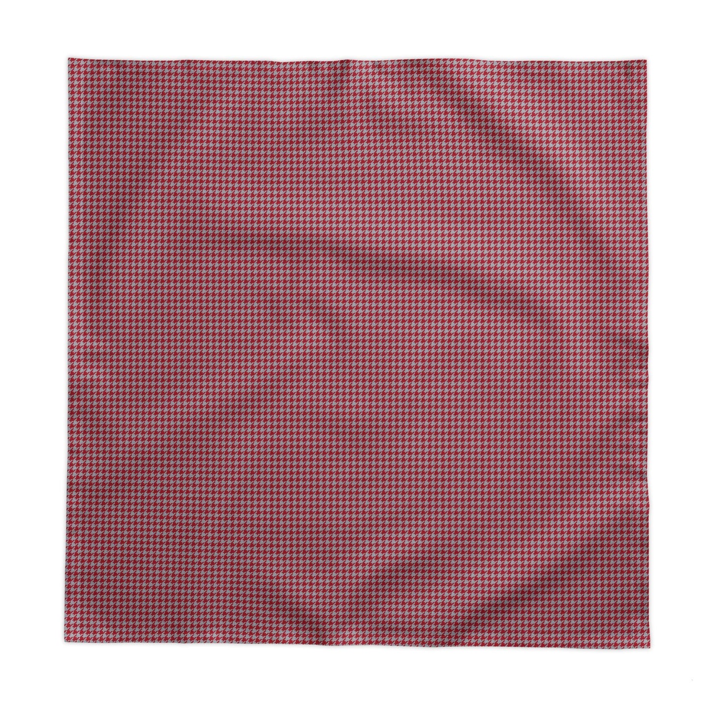 Tablecloth | Red & Gray | Houndstooth