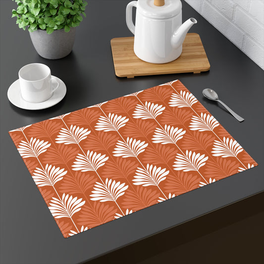 Placemat | Dark Orange & White | Deco