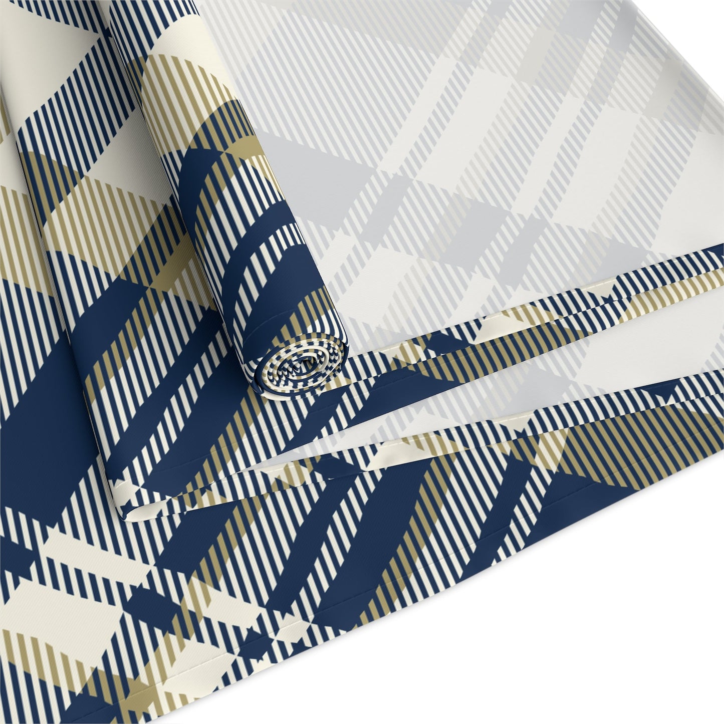 Table Runner | Blue & Gold | Tartan