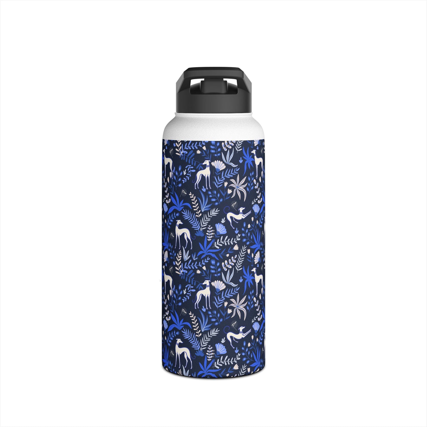 Insulated Water Bottle | Greyhounds | Blue Fern