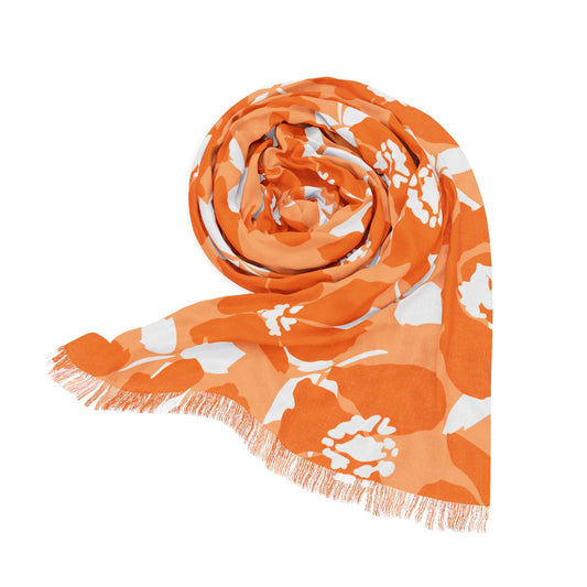 Scarf | Orange & White | Poppy