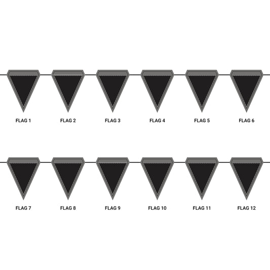 Flag Garland | Princeton, New Jersey | Dark