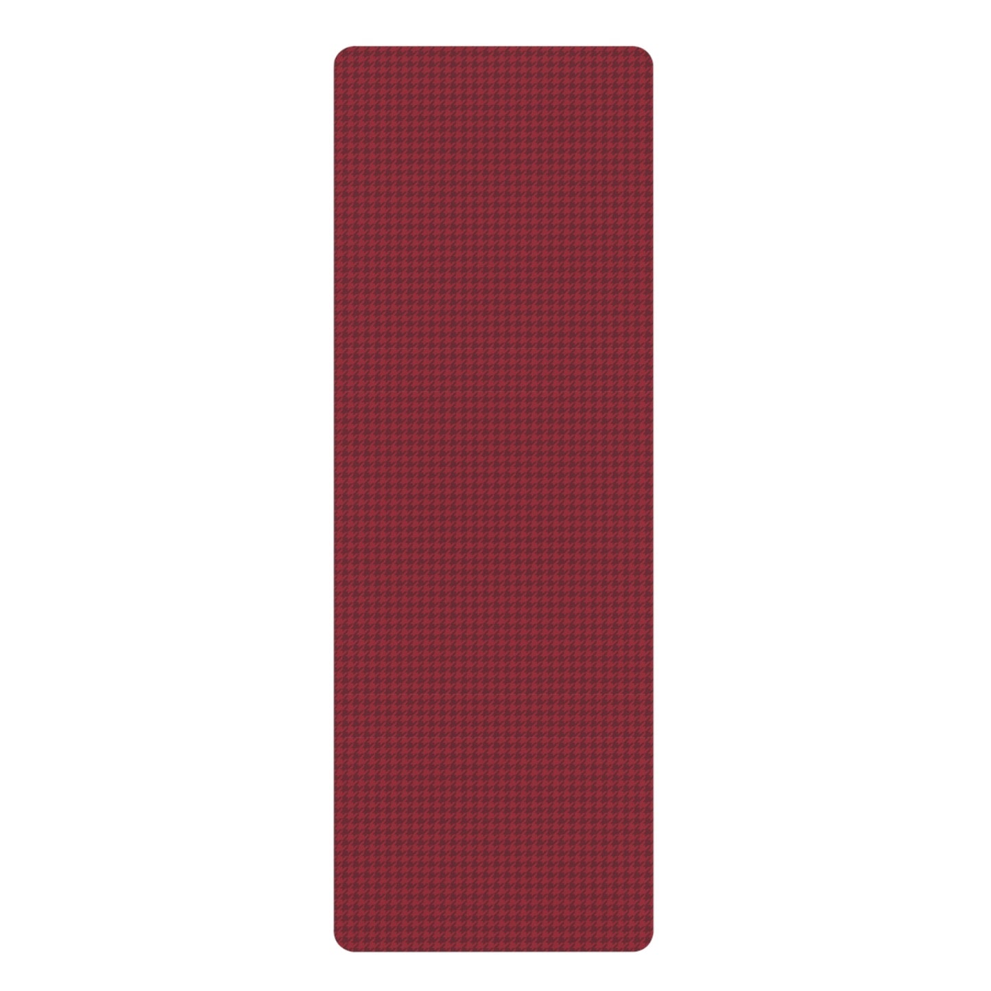 Yoga Mat | Maroon & White | Houndstooth