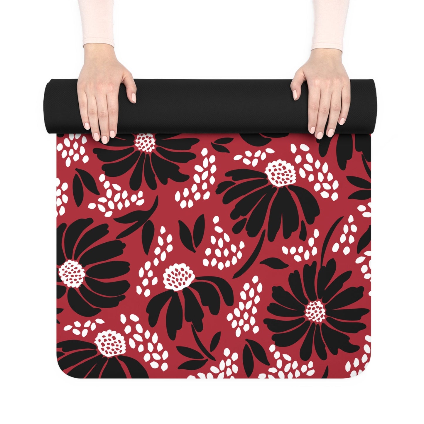 Yoga Mat | Red & Black | Bellis