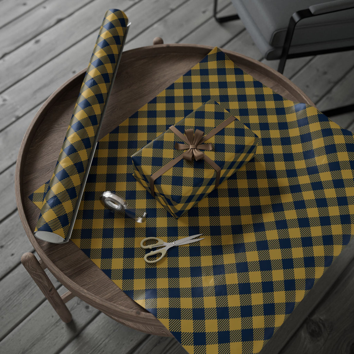 Gift Wrap | Notre Dame, Indiana | Gingham