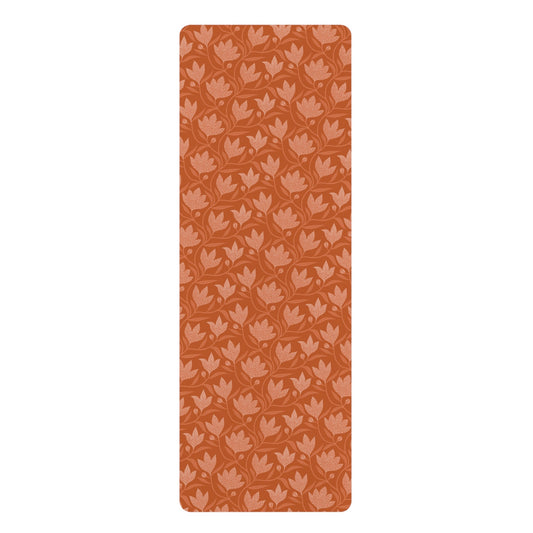 Yoga Mat | Dark Orange & White | Magnolia