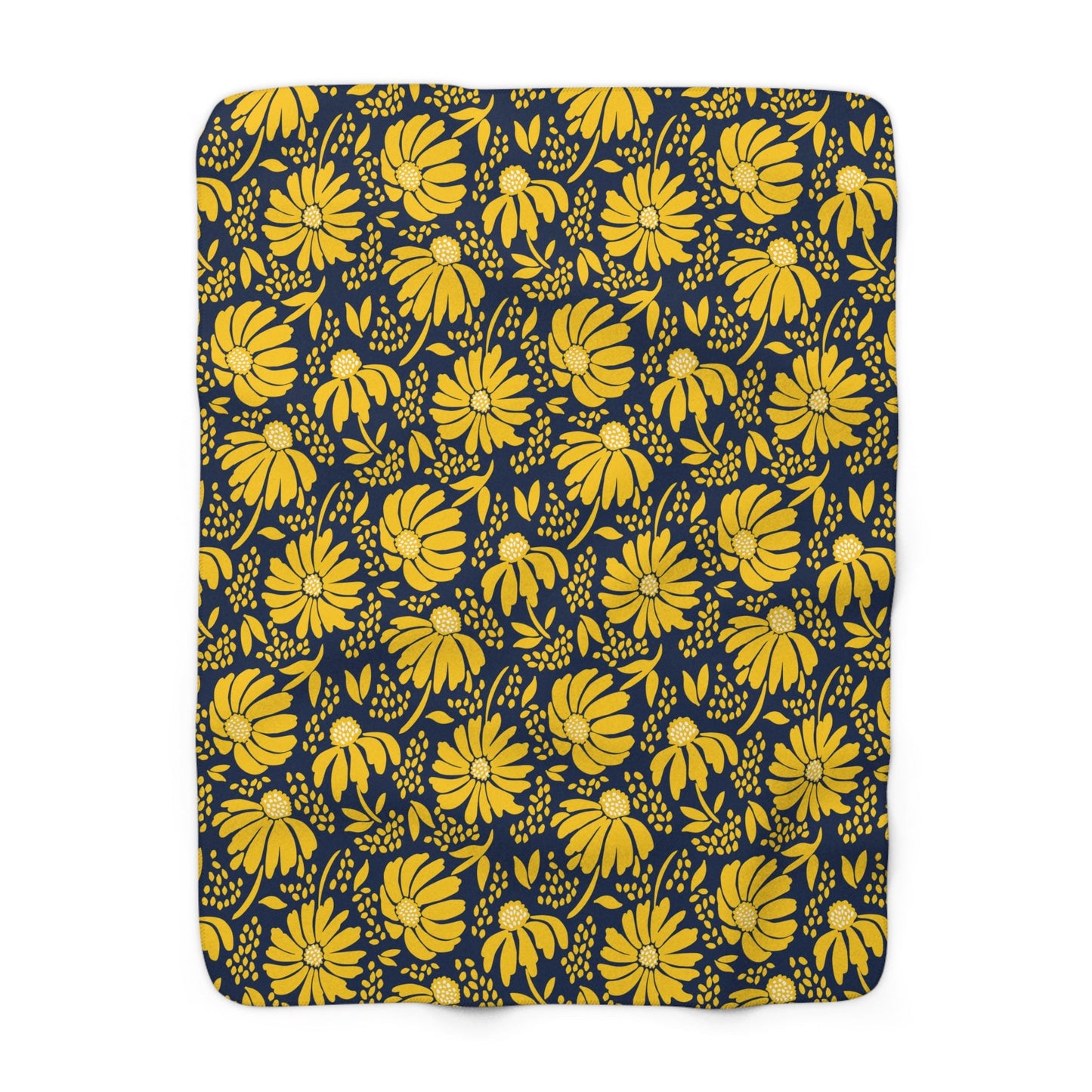 Sherpa Blanket | Yellow & Blue | Bellis