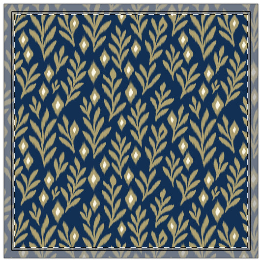 Napkins | Blue & Gold | Laurel