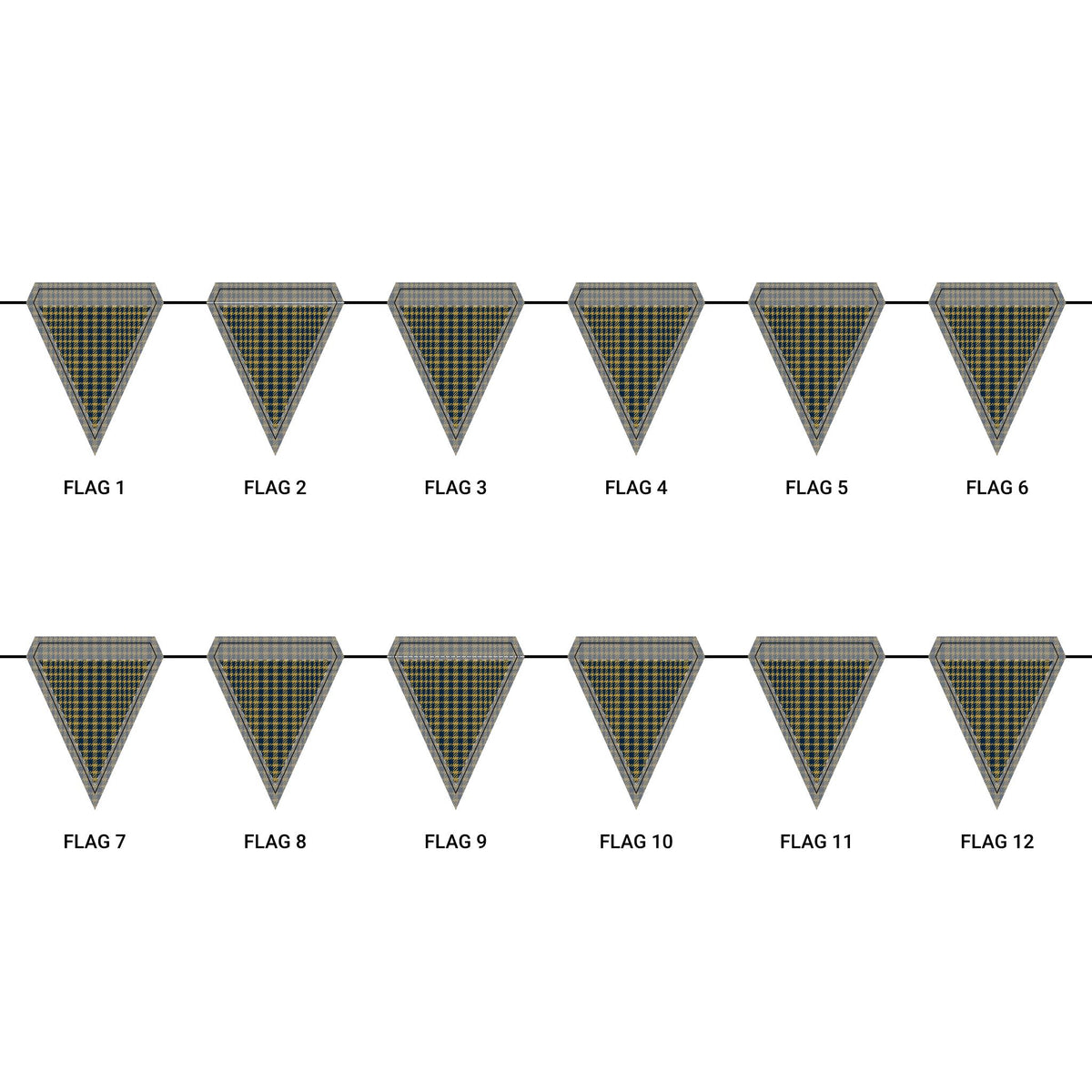 Flag Garland | Notre Dame, Indiana | Tweed