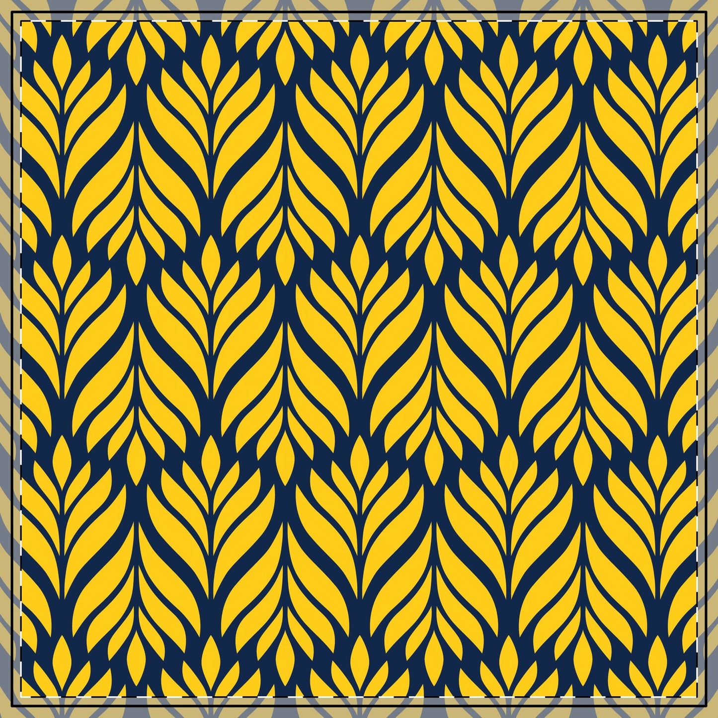 Tablecloth | Yellow & Blue | Palm