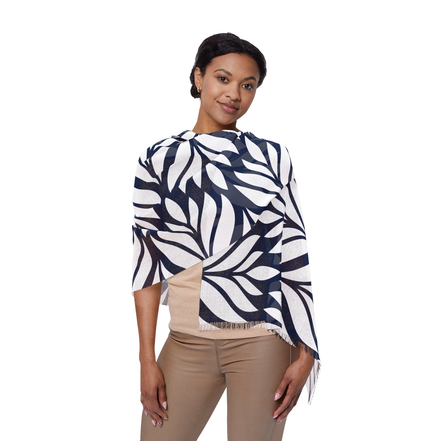 Scarf | Navy & White | Palm