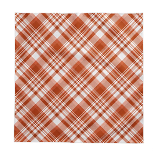Tablecloth | Dark Orange & White | Tartan
