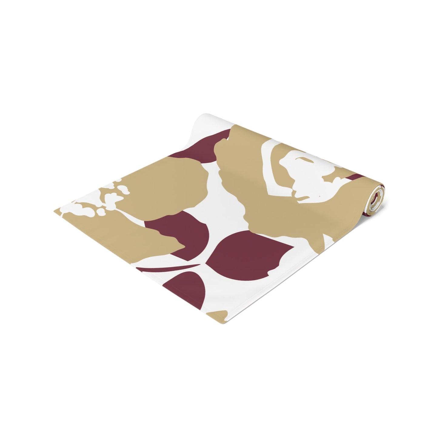 Table Runner | Maroon & Gold | Poppy