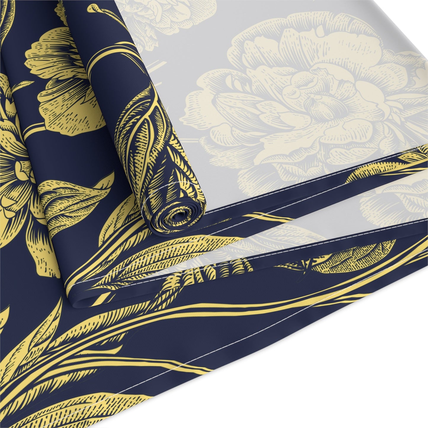 Table Runner | Yellow & Blue | Peony