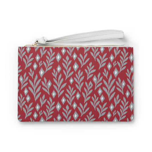 Clutch Bag | Red & Gray | Laurel
