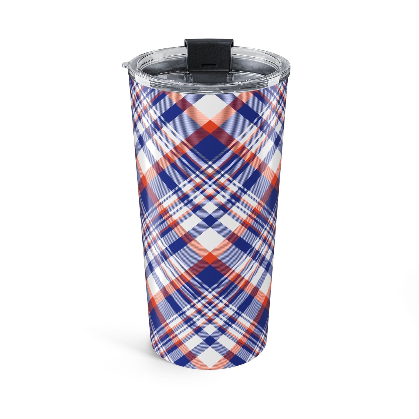 Tumbler | Bright Blue & Orange | Tartan