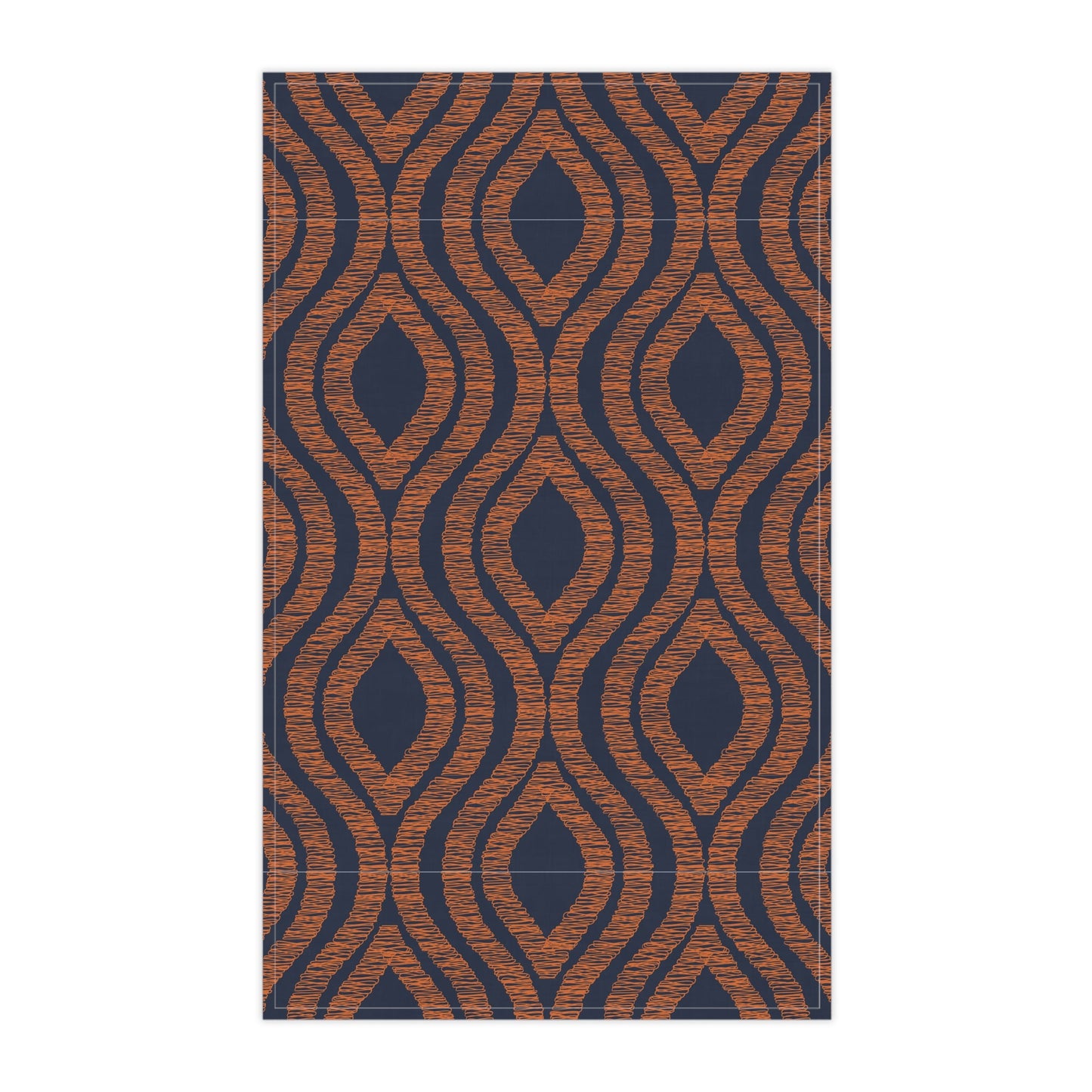 Tea Towels | Orange & Blue | Ogee