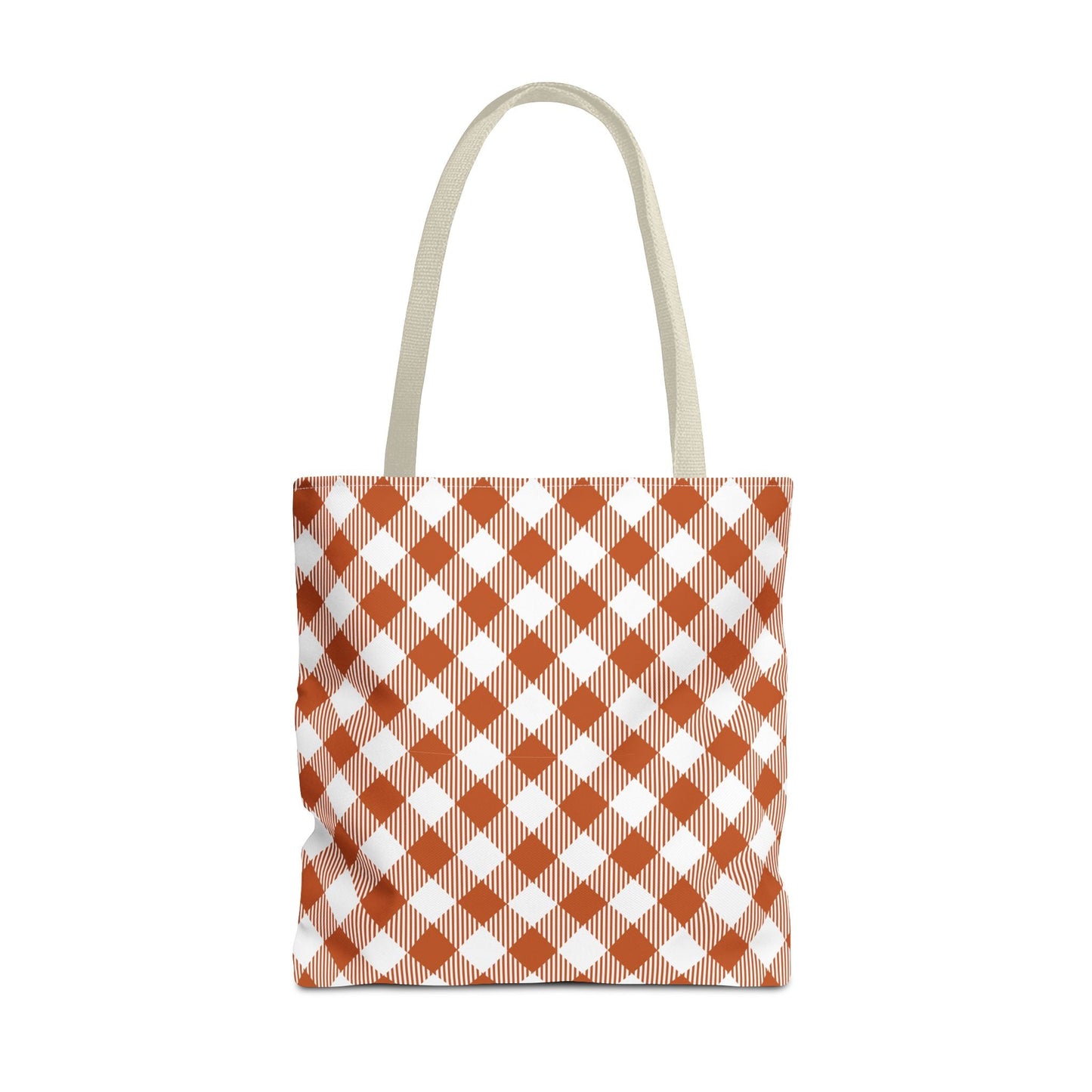 Totes | Dark Orange & White | Gingham