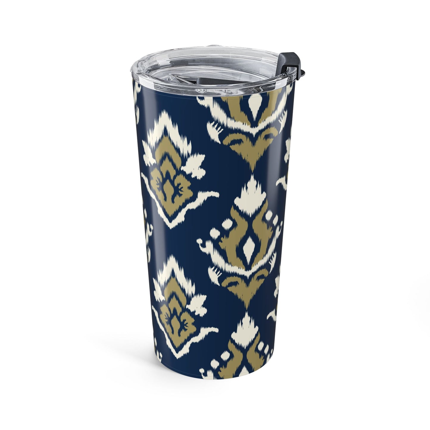 Tumbler | Blue & Gold | Ikat