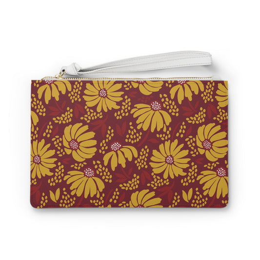 Clutch Bag | Red & Yellow | Bellis