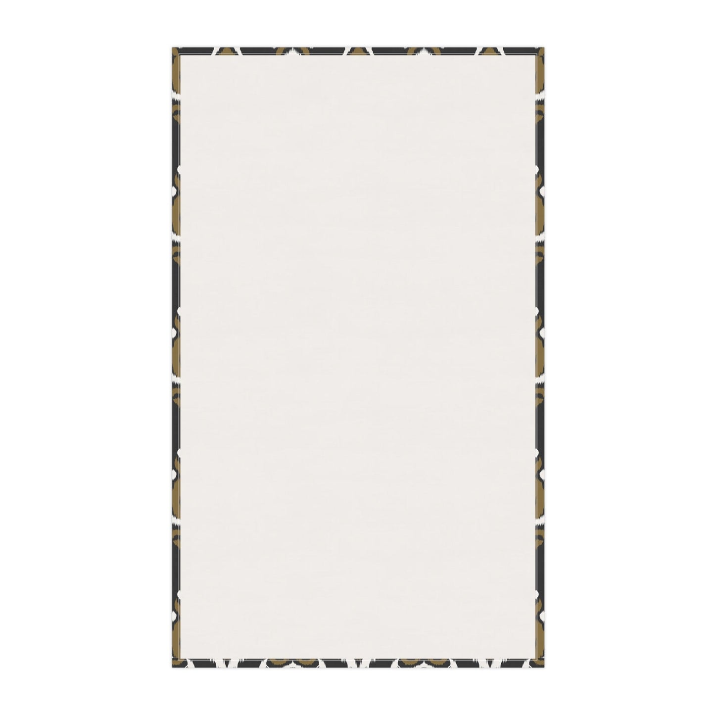 Tea Towel | Black & Gold | Ikat