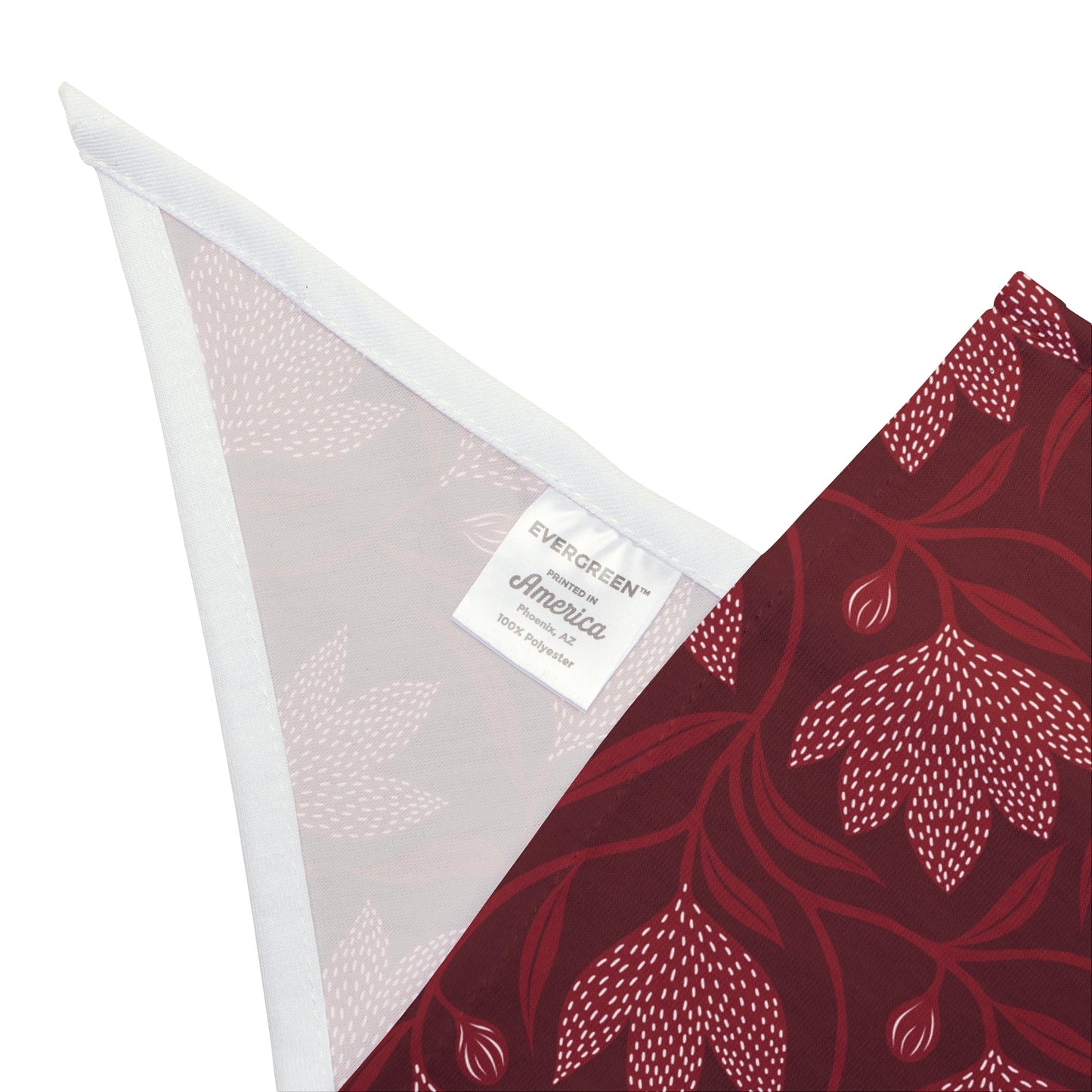 Pet Bandana | Maroon & White | Magnolia