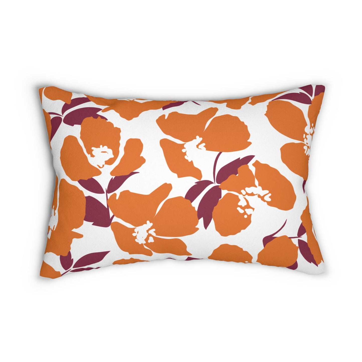 Pillow | Maroon & Orange | Poppy