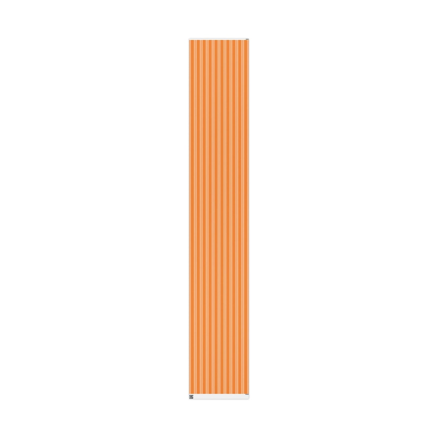 Gift Wrap | Orange & White | Stripe