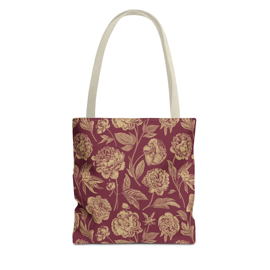 Totes | Maroon & Gold | Peony