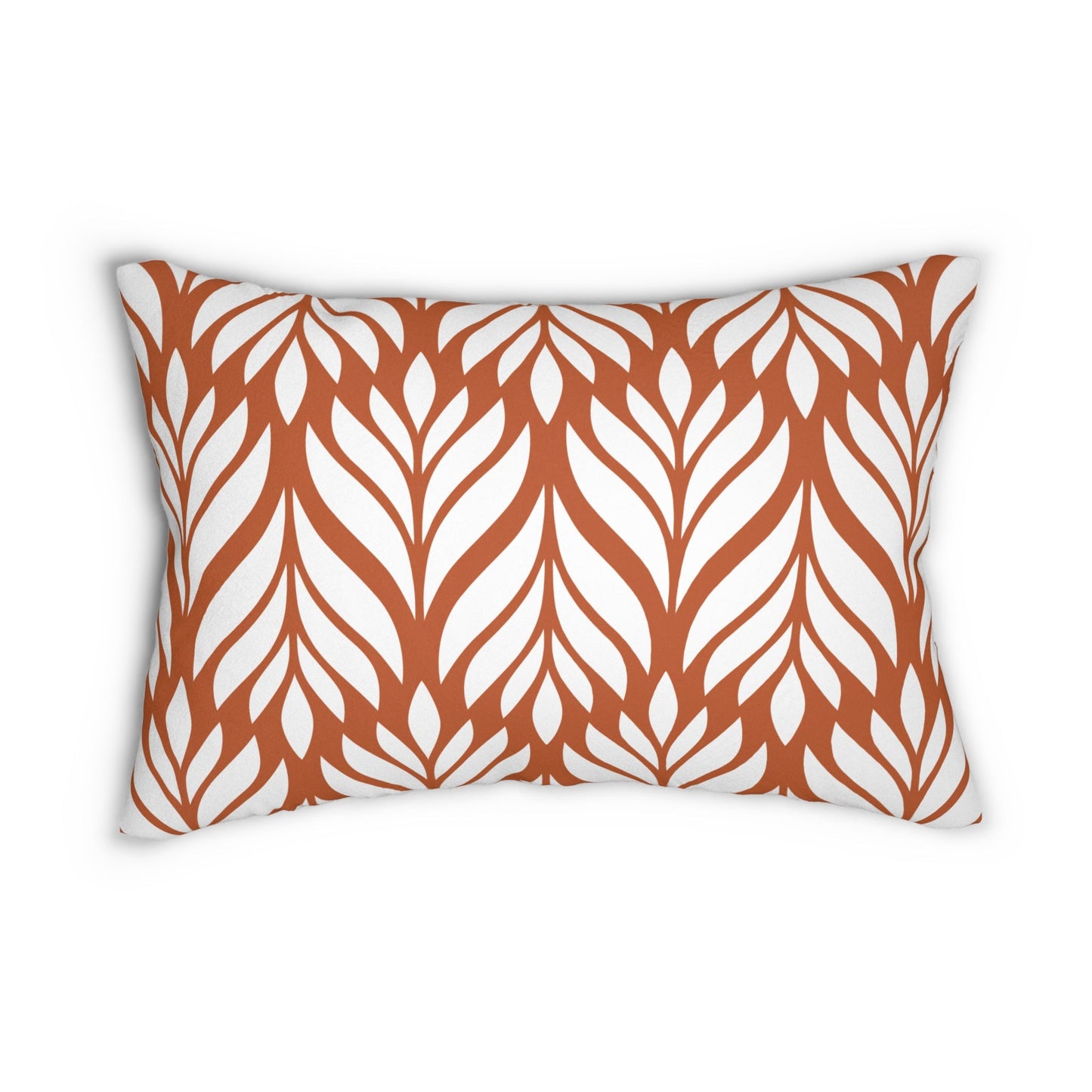 Pillow | Dark Orange & White | Palm
